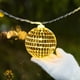 thumbnail image 5 of 1,8 m 10 luces/bola de 4 cm/bola plateada, luz blanca/bola de espejo cadena de luz bola de Navidad cadena de luz decoración del árbol de Navidad/plástico + lente de vidrio, 5 of 14