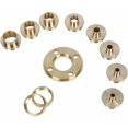 thumbnail image 2 of Router Guide Kit, 11 Pieces Imperial Size Brass Router Template Guide Kit, with Lock Nut Adapter with Case, 2 of 4