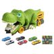 thumbnail image 3 of Camión transportador de dinosaurios devorador de autos Mornei Camión devorador de dinosaurios portátil creativo para 6 autos pequeños y, 3 of 8