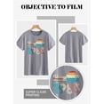thumbnail image 6 of Xuanfei Women Vintage 1983 Color Print Crew Neck Short Sleeve T-Shirt, 6 of 7