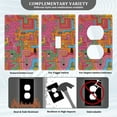 thumbnail image 3 of Yayeee Blank Wall Plate Cover 1-Gang 4.5"x2.7" Home Unused Decorative Outlet, Art City, 3 of 7