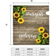 thumbnail image 4 of Aged Wood Grain Sunflower Mailbox Covers Magnetic Large Size 25.5" X 21" Welcome Mailbox Cover Decorations Wrap, 4 of 5