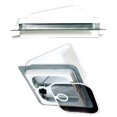thumbnail image 4 of Heng s Industries Roof Vent V774401-C1G1 Manual Opening; For 14 Inch x 14 Inch; With Screen; Without Fan; Pure White Screen Frame/Smoke Lid/Colonial White Base, 4 of 5