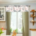 thumbnail image 3 of Yayeee Kitchen Valance Rod Pocket 54" x 18" Living Room Window Curtain, Cute Elephant, 3 of 6