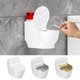 thumbnail image 1 of Cenicero de inodoro de pared con tapa | Diseño lindo de gran capacidad y alto valor | Control de olores en el baño | Colector de cenizas colgante compacto y fácil de limpiar | 1 Pieza | Ahorro de, 1 of 6