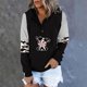 thumbnail image 1 of Pntutb moda mujer manga larga otoño camiseta impresión bolsillos con capucha blusa tops Pntutb Pntutb-4161, 1 of 5