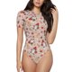 thumbnail image 1 of Balery Christmas Gnomes Santa Claus Body de cuello redondo de manga corta para mujer Tops de manga corta Tops básicos-Medium, 1 of 7