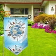 thumbnail image 3 of Wukai World Travel Print Garden Flag 12.5x18 Inch Double Sided Sun-resistant Rain-resistant, Wrinkle-resistant Colorfast(Only Flag), 3 of 7
