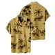 thumbnail image 3 of Camisas Hombre Camiseta de hombre informal con diseño de moda superior con estampado de calle al libre con estampado 3d de árbol de (Yellow, XL), 3 of 4