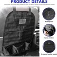 thumbnail image 3 of Car Seat Back Organizer, Backseat Storage Organizer, Auto Seat Back Cover Protector, Universal Car Accessories, Black, 3 of 4