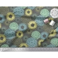 thumbnail image 3 of Soimoi Gray Rayon Fabric Artistic Flower Mandala Fabric Prints By Yard 42 Inch Wide, 3 of 3
