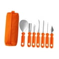 thumbnail image 2 of Luzkey 8x Halloween Pumpkin Carving Tools Set Sculpting Set Kitchen Carving Tool Set for Pumpkin Lantern Making Decoration Gift Kids, 2 of 8