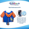 thumbnail image 2 of Chaleco de Entrenamiento de Natación SwimSchool Azul Naranja con Mangas en los Hombros para Niño/a (, 2 of 7