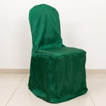 BalsaCircle Hunter Green Crushed Crinkle Taffeta Stretchable Banquet Chair Cover Party Events Home
