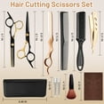 thumbnail image 3 of cyrico Hair Cutting Scissors, 10 PCS Professional Hairdressing Scissors Set for Men and Women, Multifunctional Stainless Steel Thinning Scissors Straight Shears Tools for Barber, Salon, Home, 3 of 8