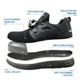 thumbnail image 4 of ANDANDA Steel Toe Shoes for Men Women, Anti Slip Safety Shoes Breathable Lightweight Puncture Proof Work Shoes, Steel Toe Sneakers for Industrial, Construction, 4 of 7