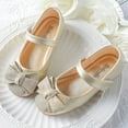 thumbnail image 2 of Zapatos de cuero para niñas, primavera y otoño, zapatos de princesa para niños, zapatos planos de fondo suave, zapatos para niñas pequeñas supermovidos, zapatos para niños, 2 of 5