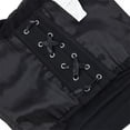 thumbnail image 6 of JGGSPWM Women's Halter Mesh Corset Crop Top, Ruched Asymmetrical Hem Sexy Lace-Up Bustier Going Out Party Tops Black M, 6 of 8