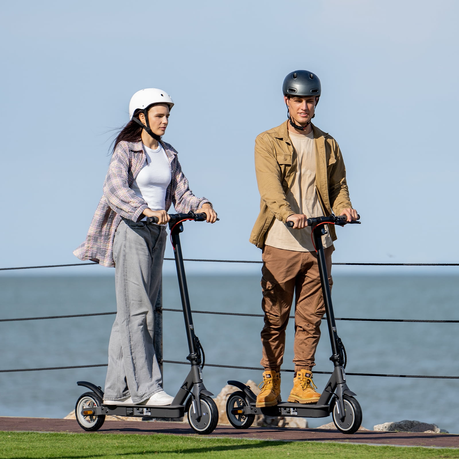 5TH WHEEL W09S 350W Electric Scooter with Turn Signal, 8.5” Solid Tires, 18mph & 20Miles Range, Folding Commuting E-Scooter for Adults with APP Control, Black, UL2272
