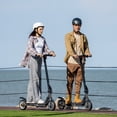thumbnail image 3 of 5TH WHEEL W09S 350W Electric Scooter with Turn Signal, 8.5” Solid Tires, 18mph & 20Miles Range, Folding Commuting E-Scooter for Adults with APP Control, Black, UL2272, 3 of 8