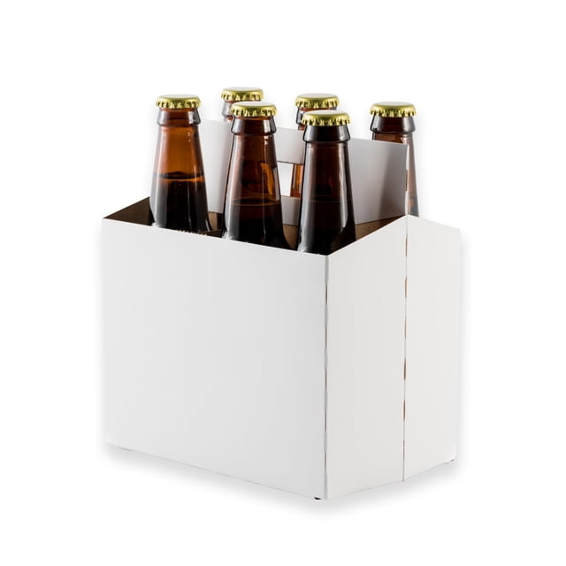 Cartulina ICE N COLD, paquete de 6 botellas de 12 onzas, color blanco, 150 unidades
