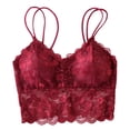 thumbnail image 4 of 2 Piezas De Encaje Completo Extraíble Acolchado Transpirable De Encaje Ropa Interior Yinane Chaleco de encaje Bralette para mujer, 4 of 8