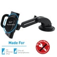 thumbnail image 6 of Macally Dashboard & Windshield Suction Cup Phone Mount Holder With Extendable Arm For Apple iPhone 14 13 X Pro Max mini SE 8 Plus, Samsung Galaxy Note S23 S22 Ultra Plus 5G TELEHOLDER2, 6 of 9