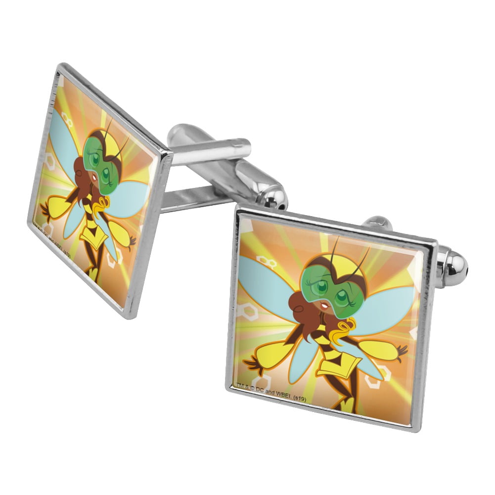 DC Super Hero Girls Bumblebee Square Cufflink Set - Silver or Gold ...