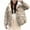 #0453-Khaki, variant on Ailaofu Winter Coats for Women Warm Oversized Coat Fake Two Piece down Jacket Zip Up Fashion Parka Outerwear with Pockets