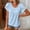 *Sky Blue, variant on ClodeEU Women's Round Neck Flutter Short Sleeve Blouse,Solid Color Casual Loose Fit Top Pink,Women's Plus L