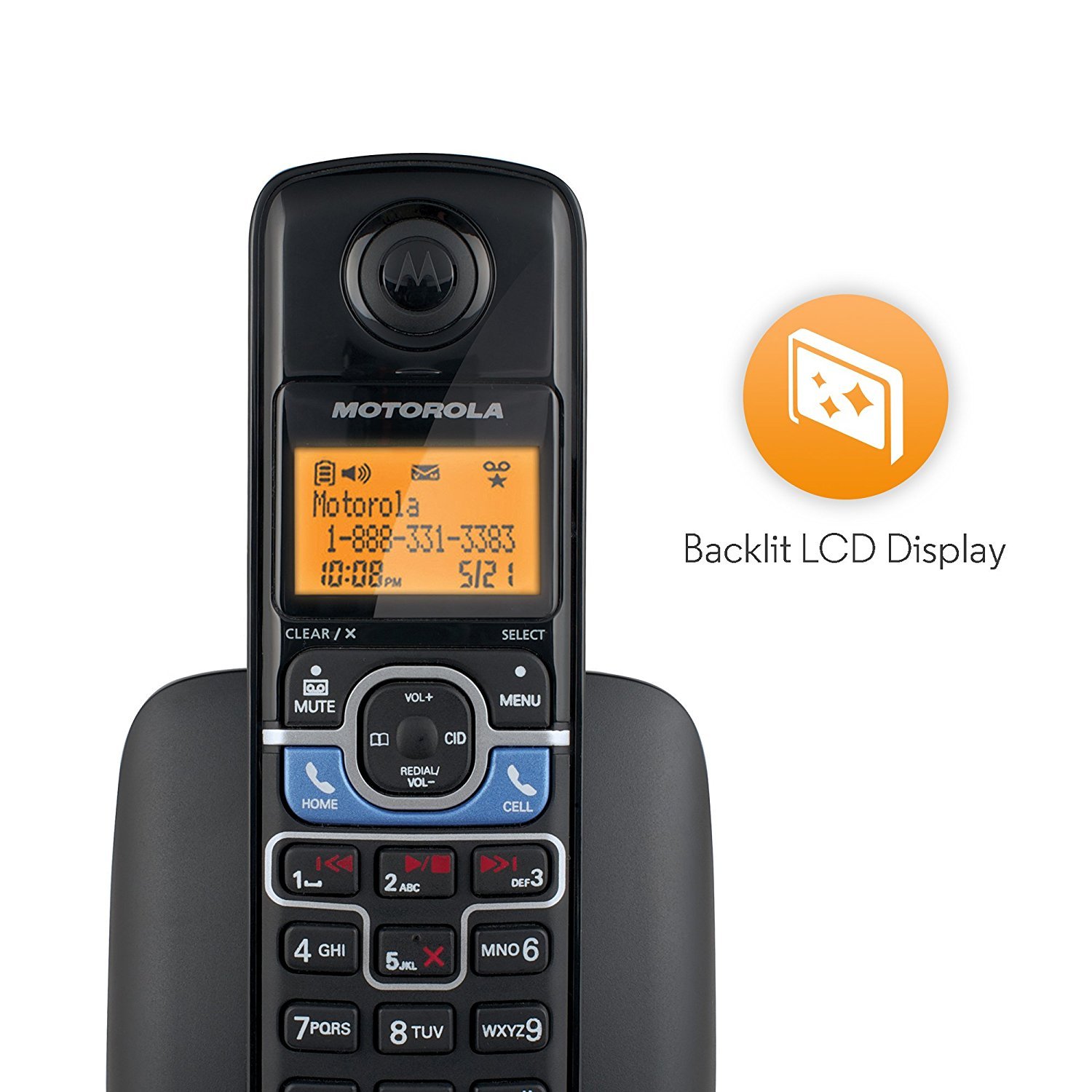 Motorola L702BT Cordless Phone with Mobile Bluetooth Linking - image 4 of 6