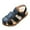 Black, variant on Zwiiyzr Toddler Boys Shoes 15 Months-8 Years Slingback Sandals Children Summer Hollow Causal Soft Bottom Baby Flat Beach Shoes Black