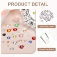 thumbnail image 3 of Uxcell 400 Pcs Flatback Crystal Rhinestones, Resin Crystal Gems with Tweezer Dotting Pen Non Hotfix for Bedazzling Tumblers Mugs Bottles Nail DIY Crafts(SS30 6mm, AB White), 3 of 6