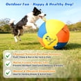 thumbnail image 3 of Hap Tim Herding Ball for Dogs Interactive Large Dog Ball with Handles Durable Outdoor Training Dog Toy for Medium to Large Dogs Corgis Australian Shepherd Cattle Dog Border Collie & Horses 25 Inch, 3 of 7