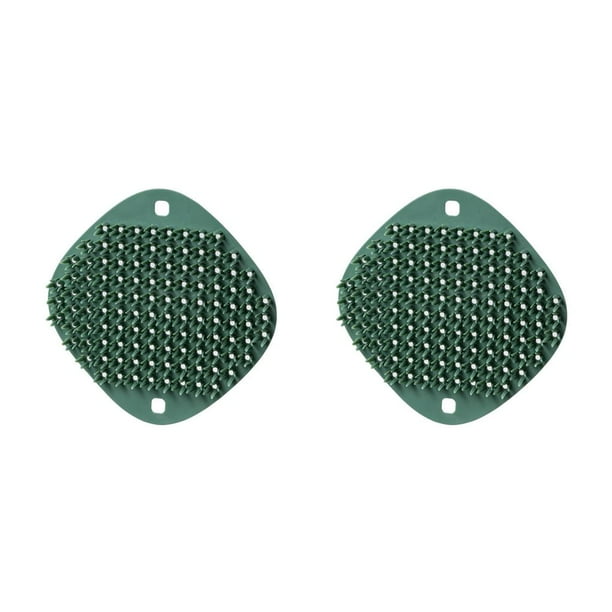 Bewildely Cepillo de limpieza para cocina, baño, fregador de vidrio para el hogar, antiarañazos, cepillado, estropajo colgante Verde 2piezas Bewildely CBP311455