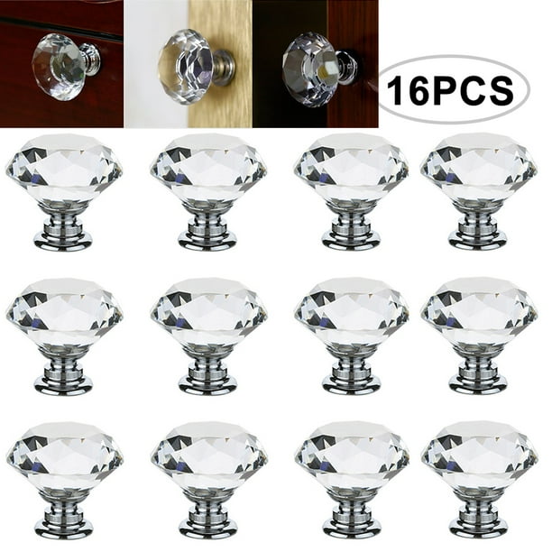 30mm crystal door knobs