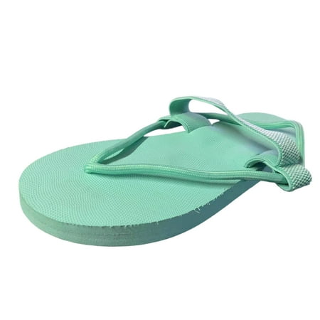 

PEASKJP Women s Sandals Women s Jewel Rhinestones Design Ankle High Flat Sandals (Blue 7.5)