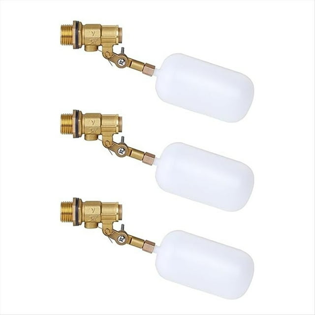 Válvula de Flotador de 1/2 Pulgada, Válvula de Flotador de Agua para Llenado Automático de de Válvula de Flotador de Estanque, para Tanques de Ganado, Acuarios (3 Piezas)