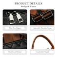 thumbnail image 7 of HONGLONG PU Leather Backpack Purse for Women Large Fashion Designer Travel Backpack Ladies Shoulder Bag - Brown, 7 of 7