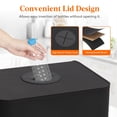 thumbnail image 3 of Lifewit 100L Recycling Bin for Kitchen, Large 26 Gallon Recycle Bin with Lid and Reusable Inner Bag, Tall Indoor Home Storage Can for Bottle Can Plastice Paper Glass Stickers, Black, 3 of 9