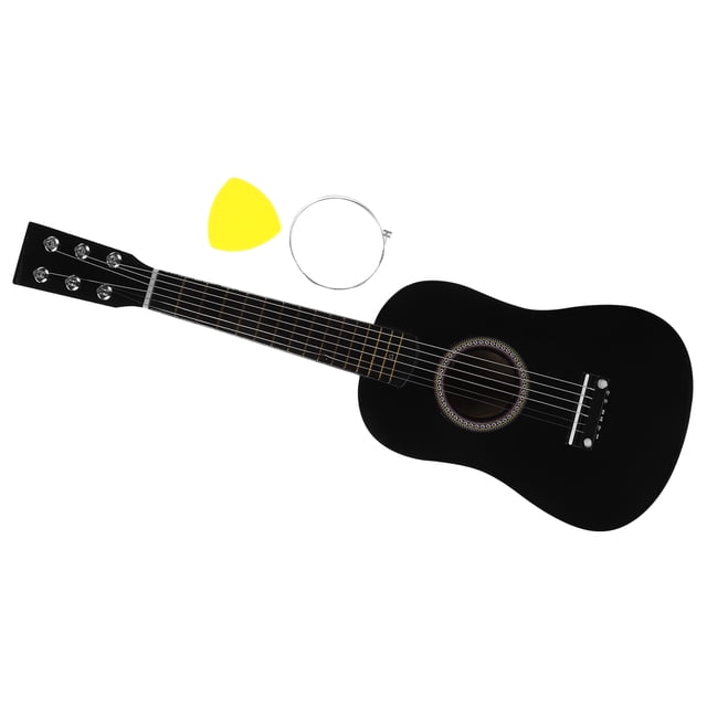 WEUVEB Guitar for Beginners Black for Beginner Style Music Exploration 1Pack