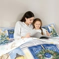 thumbnail image 5 of jejeloiu Chic Christmas Tree Bedding Comforter Set,Marry Xmas Twin Comforter Sets,Happy New Year Bedding Set For Girls Boys,Microfiber Bedroom Decor Reversible,2pcs, 5 of 8