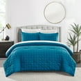 thumbnail image 4 of Dessay 2 or 3 Piece Comforter Set Washed Garment Technique Geometric Square Tile, 4 of 10