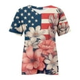 thumbnail image 4 of yunLCZ Women Shirts Plus Size Patriotic Shirts For Women Summer 2025 Funny 4th Of July T Shirt Stripes Print American Flag Tee Tops, 4 of 4