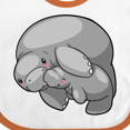 thumbnail image 4 of Inktastic Cute Manatee Family Boys or Girls Baby Bib, 4 of 4