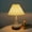 A, variant on Hxlamzoo Bedside Lamp for Bedroom, Vintage Farmhouse Table Lamps for Nightstand with Fabric Shade, Desk Lamp for Kids Reading, Home Office