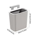 thumbnail image 3 of Yhmxh Hanging Kitchen Trash Can with Hook, Counter Top or Under Sink Waste Bin, Space-Saving Plastic Compost Bin, Wall Mounted Waste Basket Bin Garbage Can for Kitchen Cabinet, Countertop, Bathroom, 3 of 6