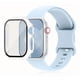 thumbnail image 1 of Correa de Silicona con Funda Protectora de Cristal para Apple Watch, Compatible con Todas las Series, 1 of 4