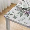 thumbnail image 4 of nygtbtfer Rectangle Purple Floral Tablecloth  Stainproof Tablecloths,Wipeable Table Cloth Wrinkle-Free for Round/Rectangle/Oval/Square/Dining/Party/Wedding,Watercolor Spring Summer Plant Herbs, 4 of 7