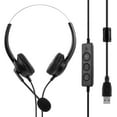 thumbnail image 2 of USB Headset With Microphone Noise Cancelling & Audio Controls  Wideband Computer Headphones For Business PC Laptop, 2 of 10